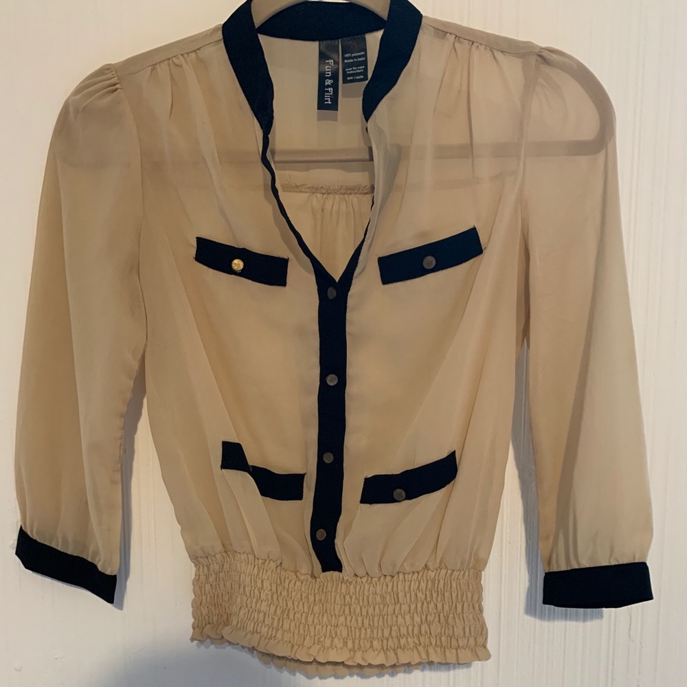 Beige blouse